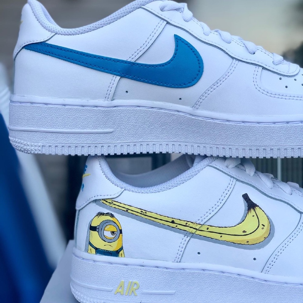 Custom Painted “Minion” Nike Air Force 1s